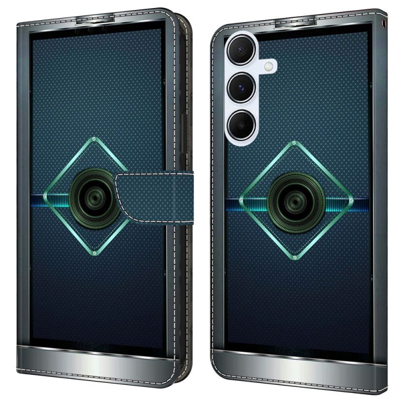 Nahkakotelo Samsung Galaxy A17 4g / 5g Fantasiatulevaisuuskuvio