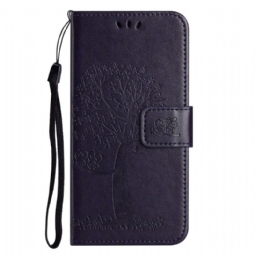 Nahkakotelo Samsung Galaxy A17 4g / 5g Puu Ja Pöllöt