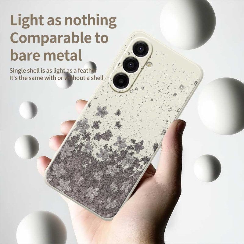 Puhelinkuoret Samsung Galaxy A17 4g / 5g Harmaa Kukkakuvio