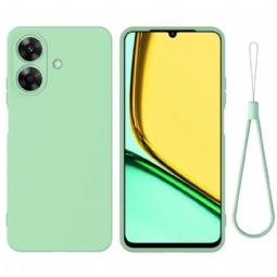 Kuori Realme Note 60 Nestemäinen Silikoni Nauhalla