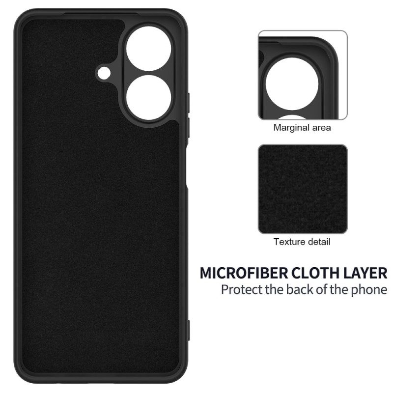 Kuori Realme Note 60 Nestemäinen Silikoni Nauhalla