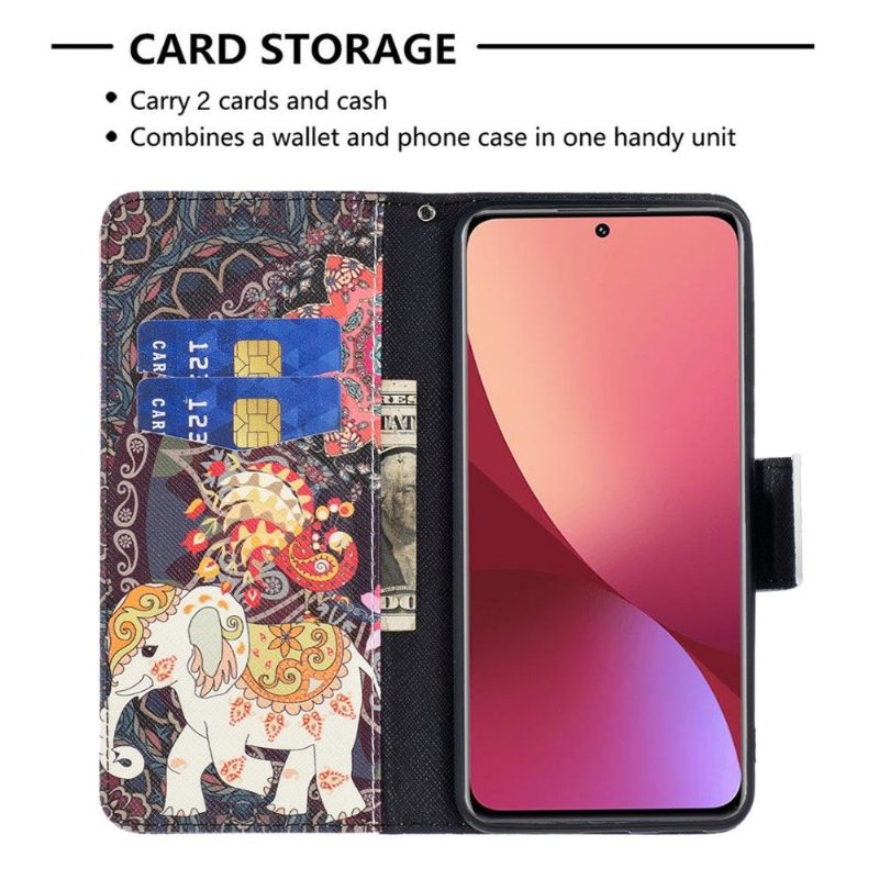 Kotelot Xiaomi 12 Suojakuori Elephant Patterns