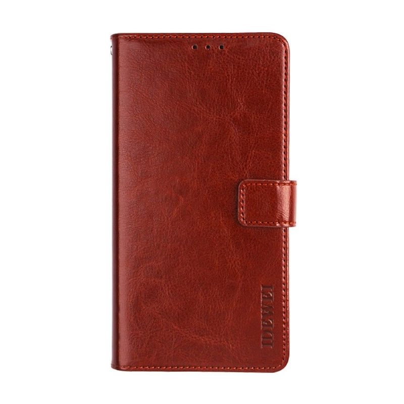 Kotelot Oppo A94 5G Idewei Folio -nahkaefekti