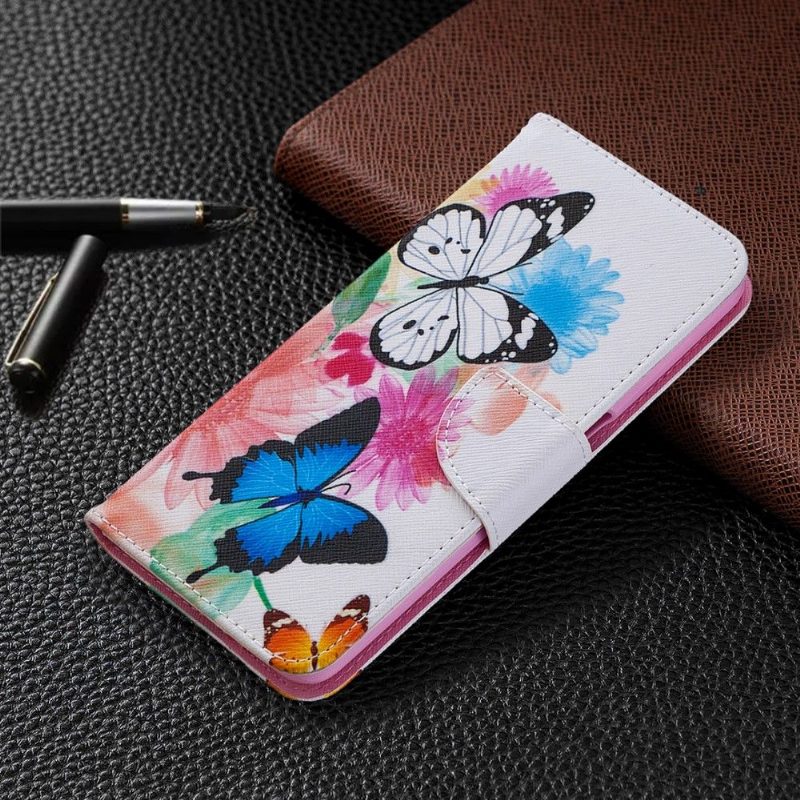 Kuoret Oppo A72 Perhosia Ja Värikkäitä Kukkia
