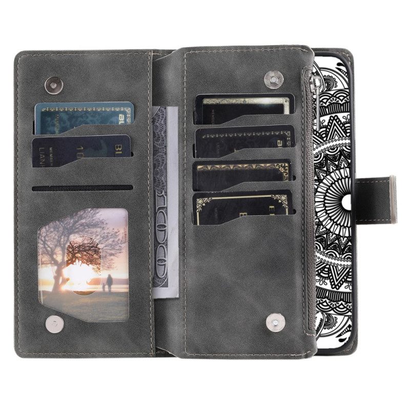 Kotelot Xiaomi 15 Mandala-mokkanahkakuvioinen Lompakko Suojakuori