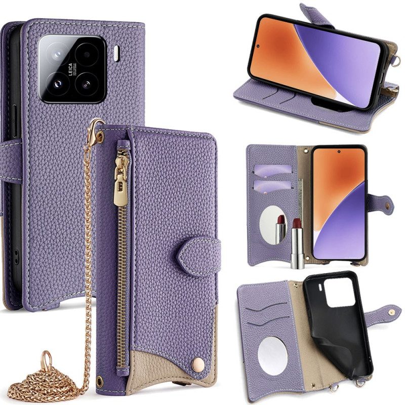 Kuoret Xiaomi 15 Lompakko Ja Ketju