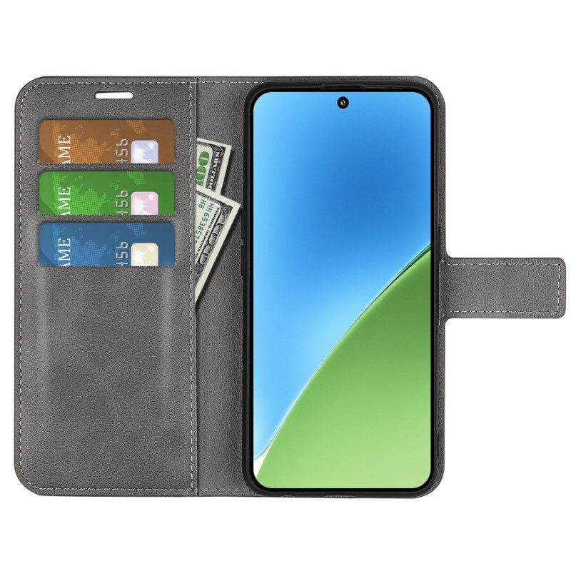 Kuoret Xiaomi 15 Nahkatyylinen