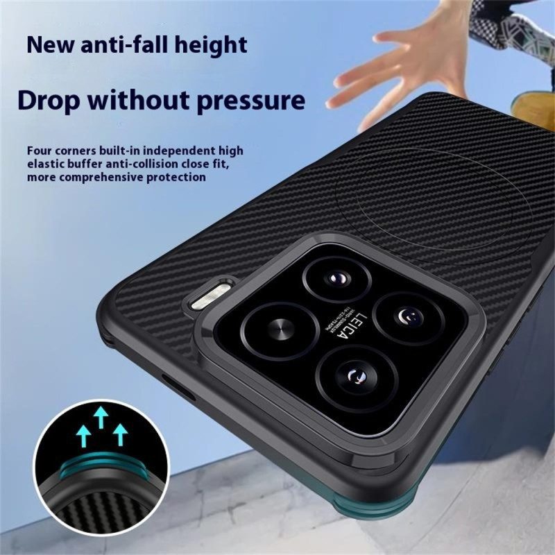 Kuori Xiaomi 15 Magsafe-yhteensopiva Hiilikuitu Suojakuori