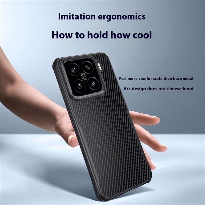 Kuori Xiaomi 15 Magsafe-yhteensopiva Hiilikuitu Suojakuori