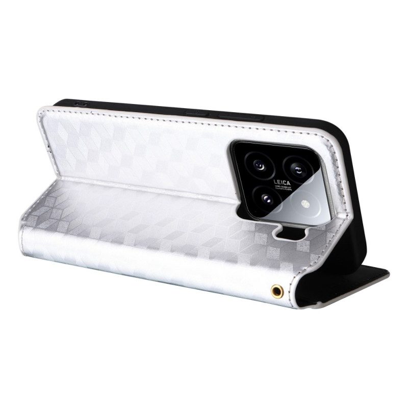 Nahkakotelo Xiaomi 15 3d-timantit Suojakuori