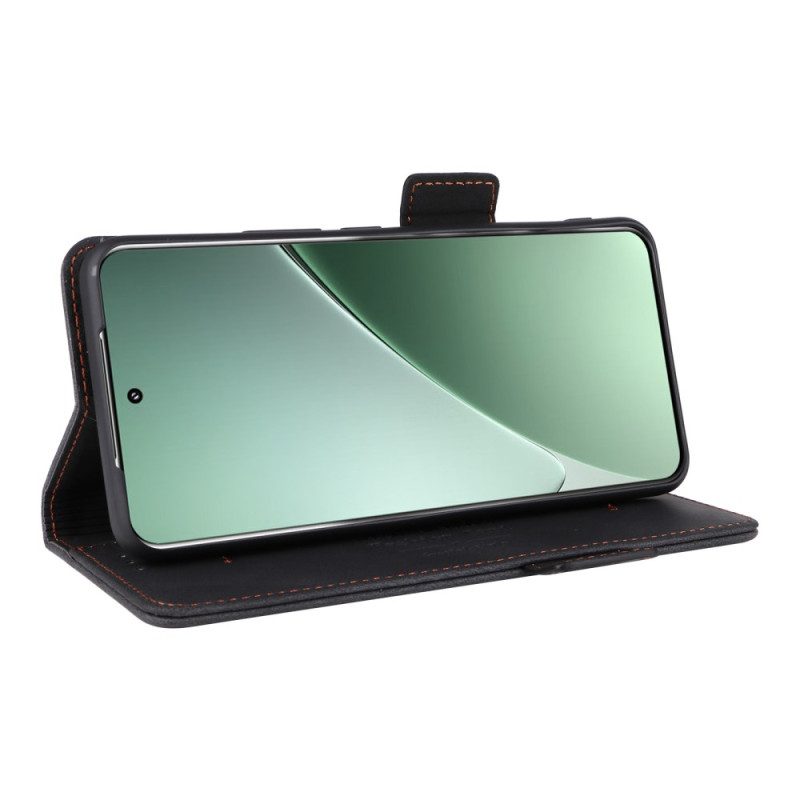 Nahkakotelo Xiaomi 15 Lompakko Metallisella Koristeella