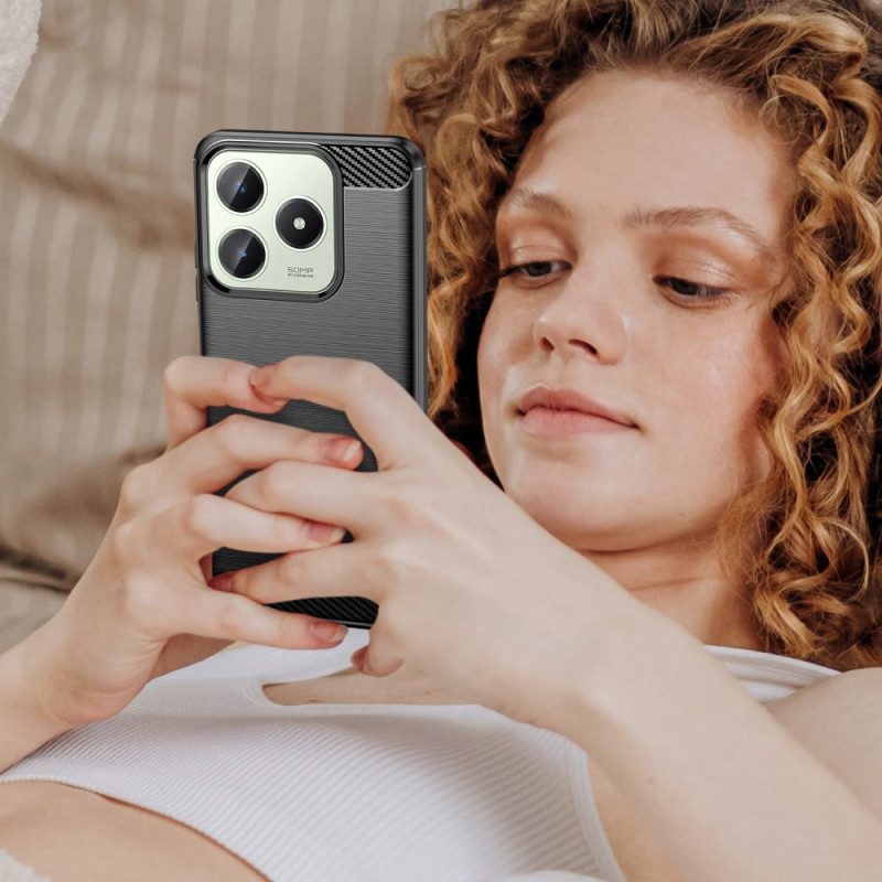 Kuori Realme C61 Harjattu Hiilikuitu