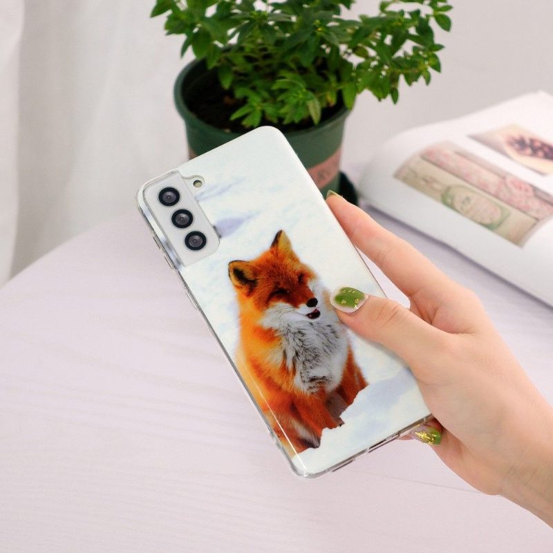 Kuori Samsung Galaxy S21 FE Suojakuori Fluoresoiva Red Fox