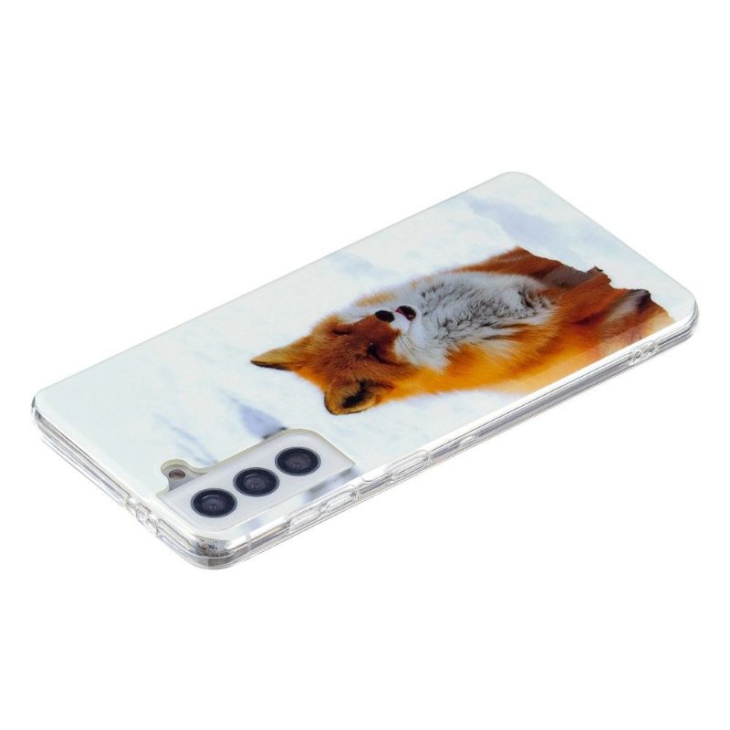 Kuori Samsung Galaxy S21 FE Suojakuori Fluoresoiva Red Fox