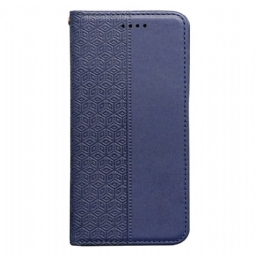 Nahkakotelo Xiaomi Redmi Note 14s Ruutukuvio Ja Hihna Suojakuori