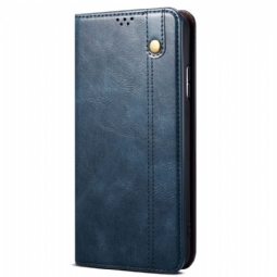 Nahkakotelo Xiaomi Redmi Note 14s Vahattu Tekonahka Suojakuori