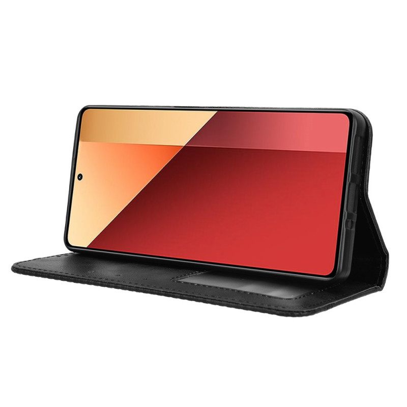 Nahkakotelo Xiaomi Redmi Note 14s Vintage-tyylinen