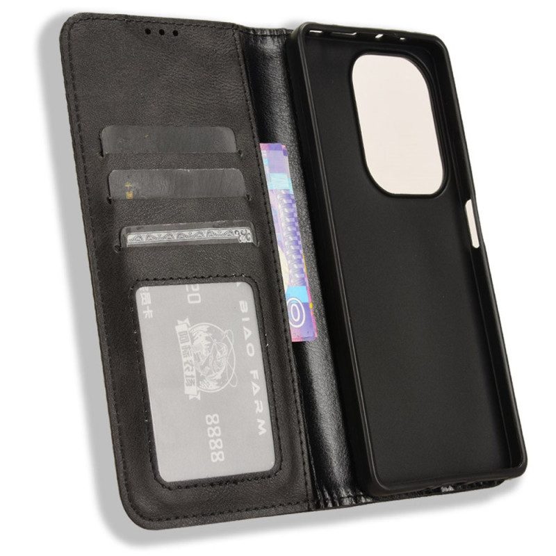 Nahkakotelo Xiaomi Redmi Note 14s Vintage-tyylinen