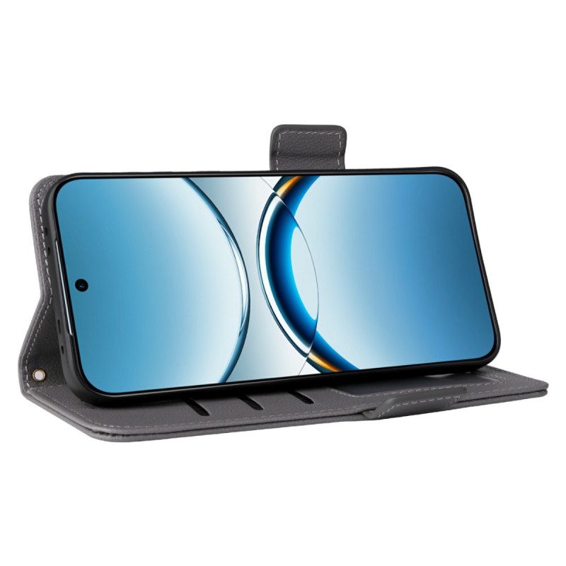 Kotelot Oppo Find X8 Litsikuvioinen Hihna Keinonahka