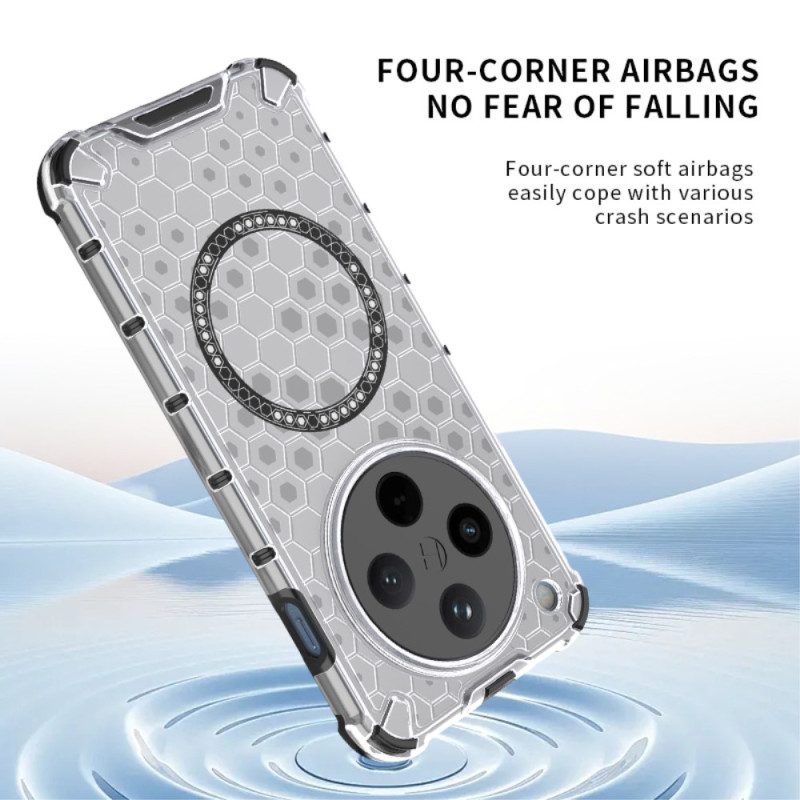 Kuori Oppo Find X8 Magsafe-yhteensopiva Hunajakenno Suojakuori