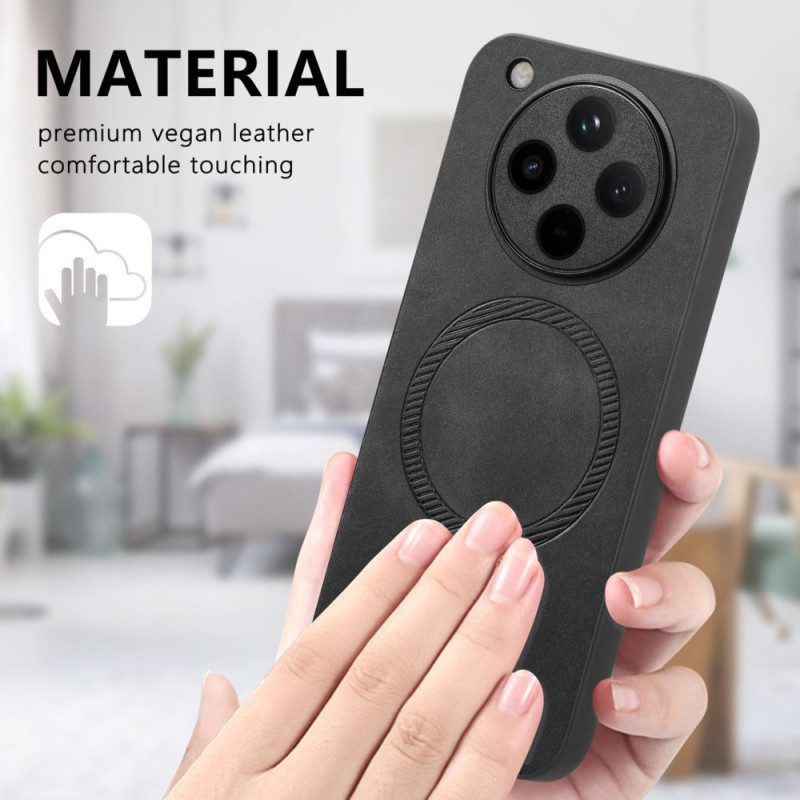 Kuori Oppo Find X8 Magsafe-yhteensopiva Nahkaefekti