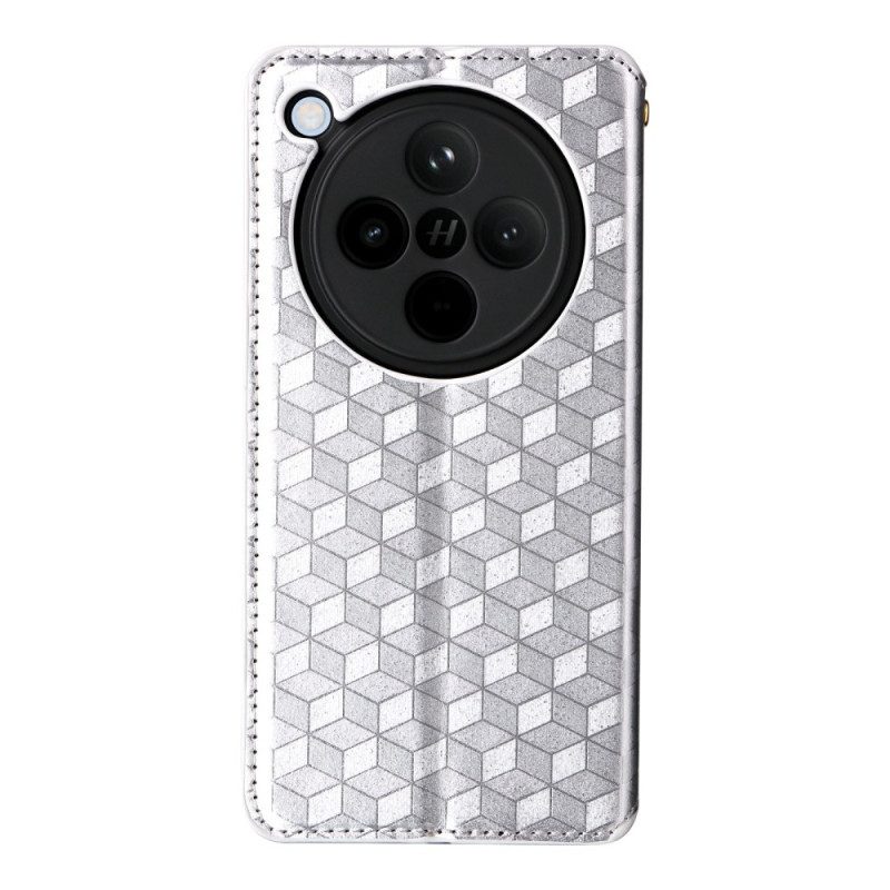 Nahkakotelo Oppo Find X8 3d-timantit