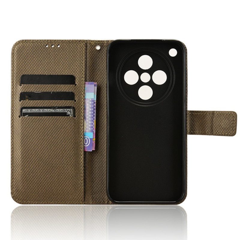 Nahkakotelo Oppo Find X8 Hihna Pilkut