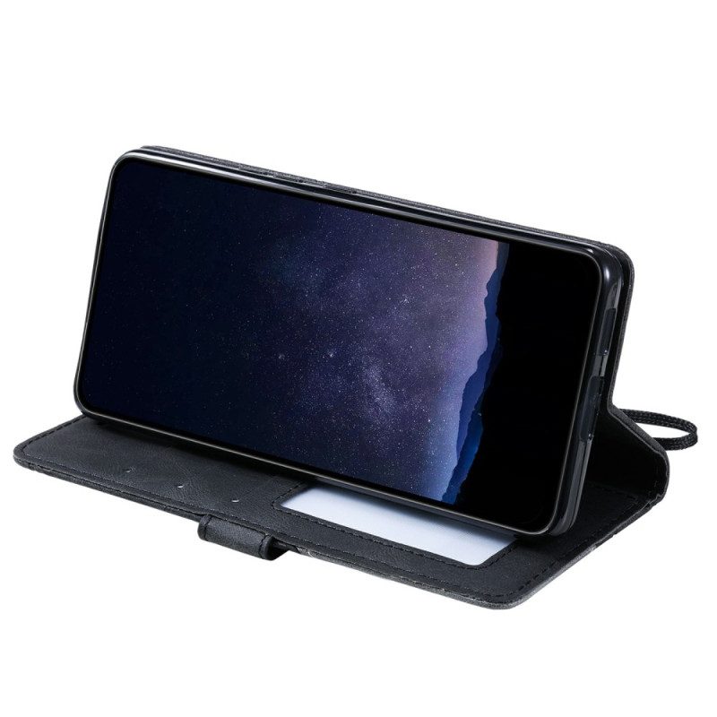 Nahkakotelo Oppo Find X8 Kaksivärinen Raidallinen Kuvio