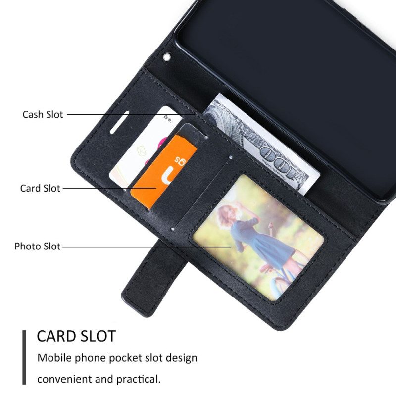 Nahkakotelo Oppo Find X8 Kaksivärinen Raidallinen Kuvio