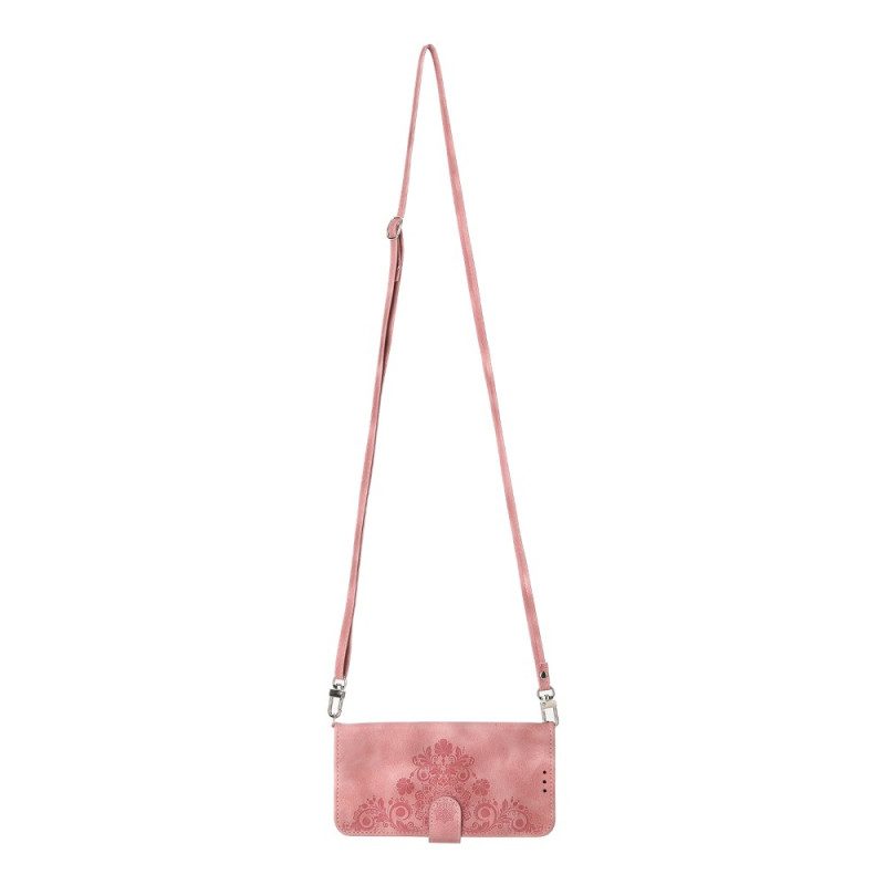 Kotelot Xiaomi Redmi Note 15 Pro Plus 5g Kukkakuvio Olkahihnalla Ja Hihnalla Suojakuori