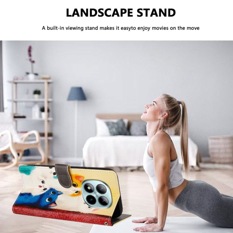 Kotelot Xiaomi Redmi Note 15 Pro Plus 5g Värikkäitä Kissoja