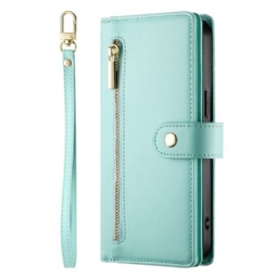 Kotelot Xiaomi Redmi Note 15 Pro Plus 5g Vetoketjullinen Tasku Ja Hihnat