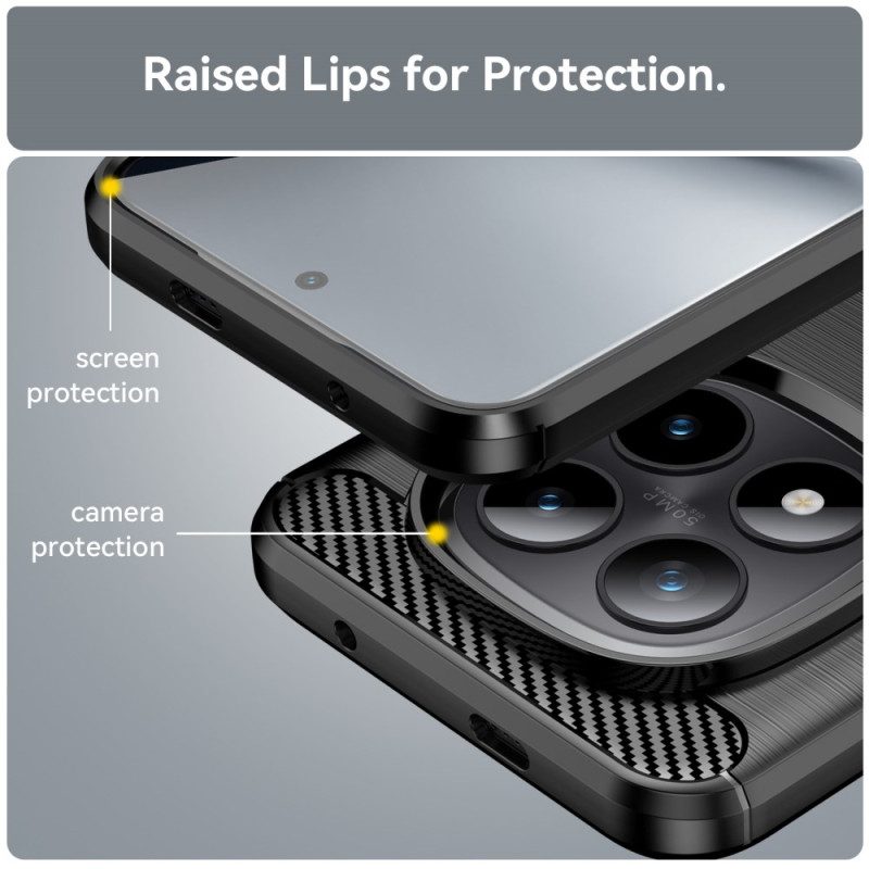 Kuori Xiaomi Redmi Note 15 Pro Plus 5g Harjattu Hiilikuitu