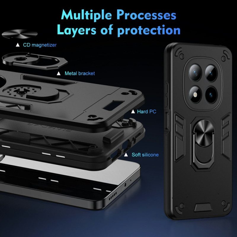 Kuori Xiaomi Redmi Note 15 Pro Plus 5g Sormuksen Tuki Ja Vahvistettu Suojaus Suojakuori