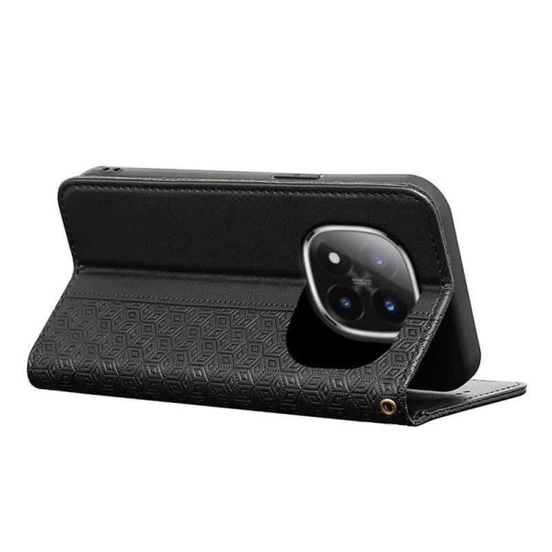 Nahkakotelo Xiaomi Redmi Note 15 Pro Plus 5g Läppäkansi Hihnareunuksella