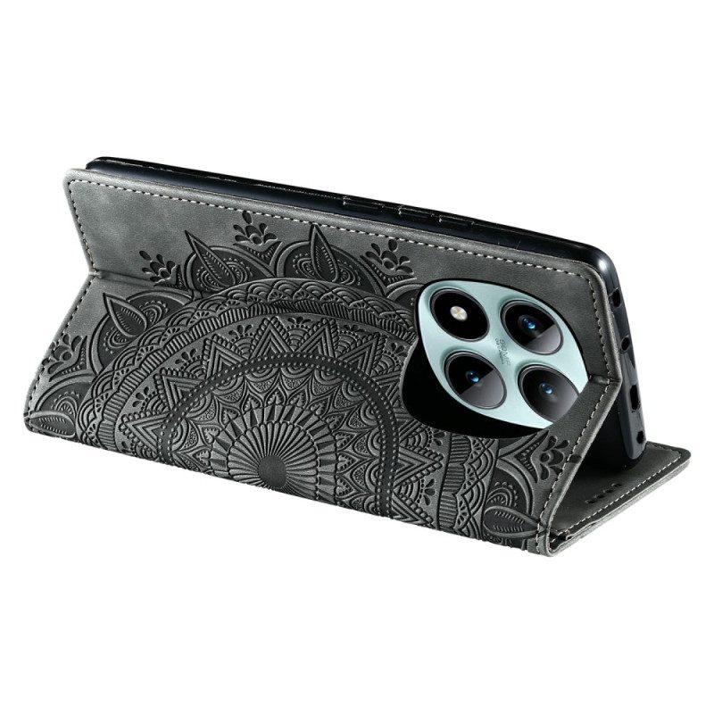 Nahkakotelo Xiaomi Redmi Note 15 Pro Plus 5g Mandala-mokkanahkakuvio
