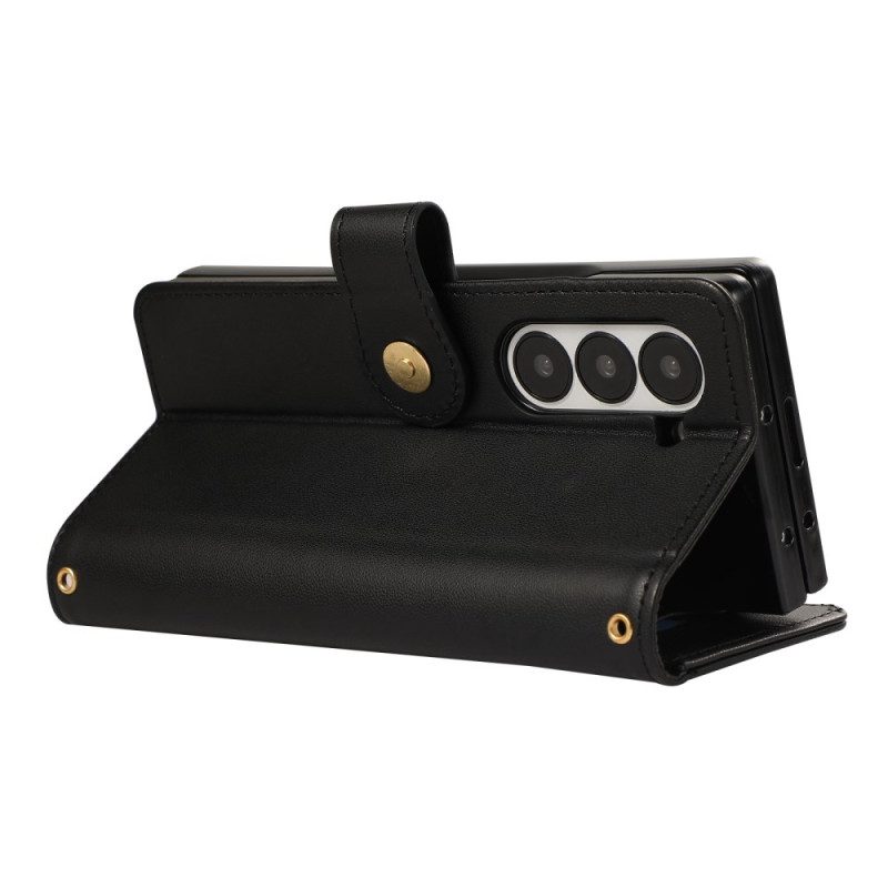 Kotelot Samsung Galaxy Z Fold 7 Tikattu Hihnalla Suojakuori