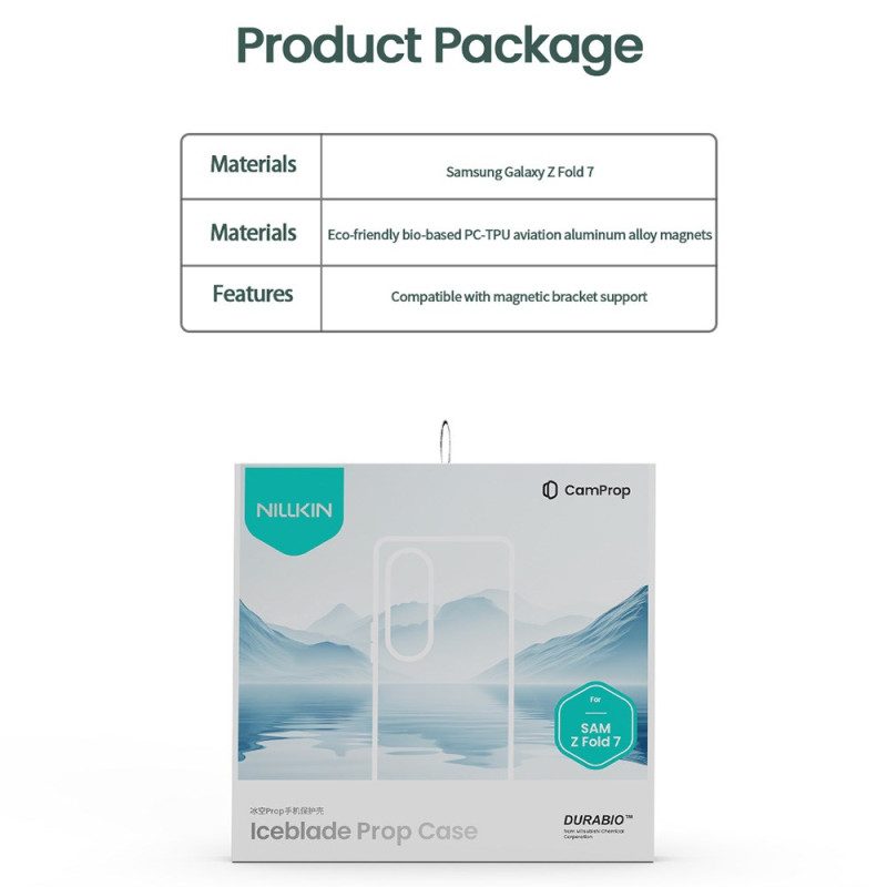 Kuori Samsung Galaxy Z Fold 7 Iceblade-potkurisarja Jalustalla Ja Linssikehyksellä Suojakuori