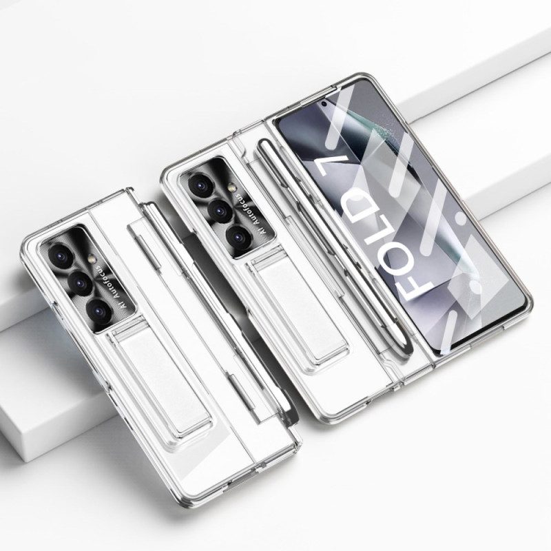 Kuori Samsung Galaxy Z Fold 7 Jalusta Ja Näytönsuoja