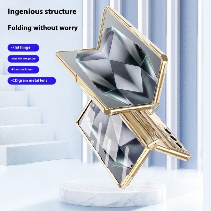 Kuori Samsung Galaxy Z Fold 7 Jalusta Ja Näytönsuoja