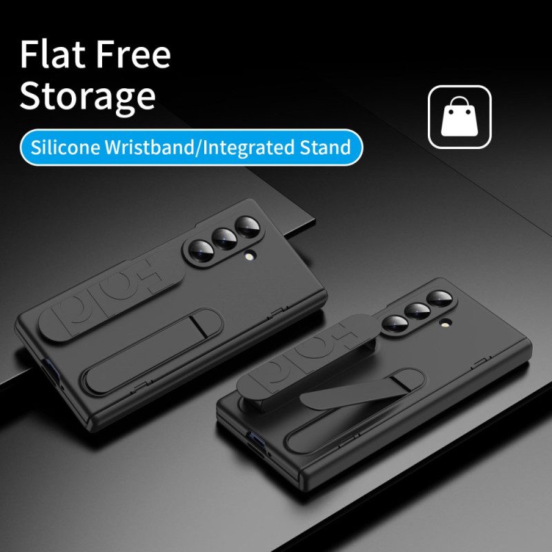 Kuori Samsung Galaxy Z Fold 7 Käyttöohje Hihna Ja Karkaistusta Lasista Valmistettu Näyttö Suoja