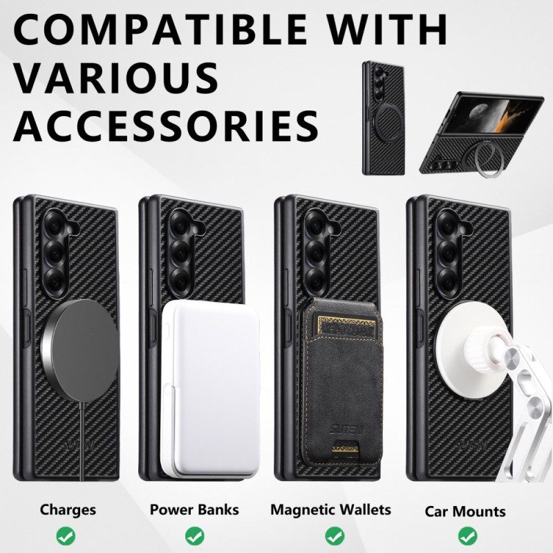 Kuori Samsung Galaxy Z Fold 7 Magneettisaranat Suteni-rengaspidikkeellä Suojakuori