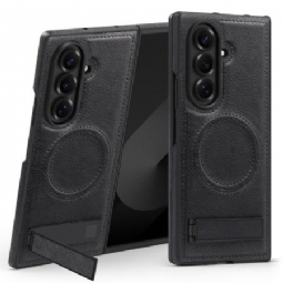 Kuori Samsung Galaxy Z Fold 7 Magsafe-nahkaefekti Ja Jalusta