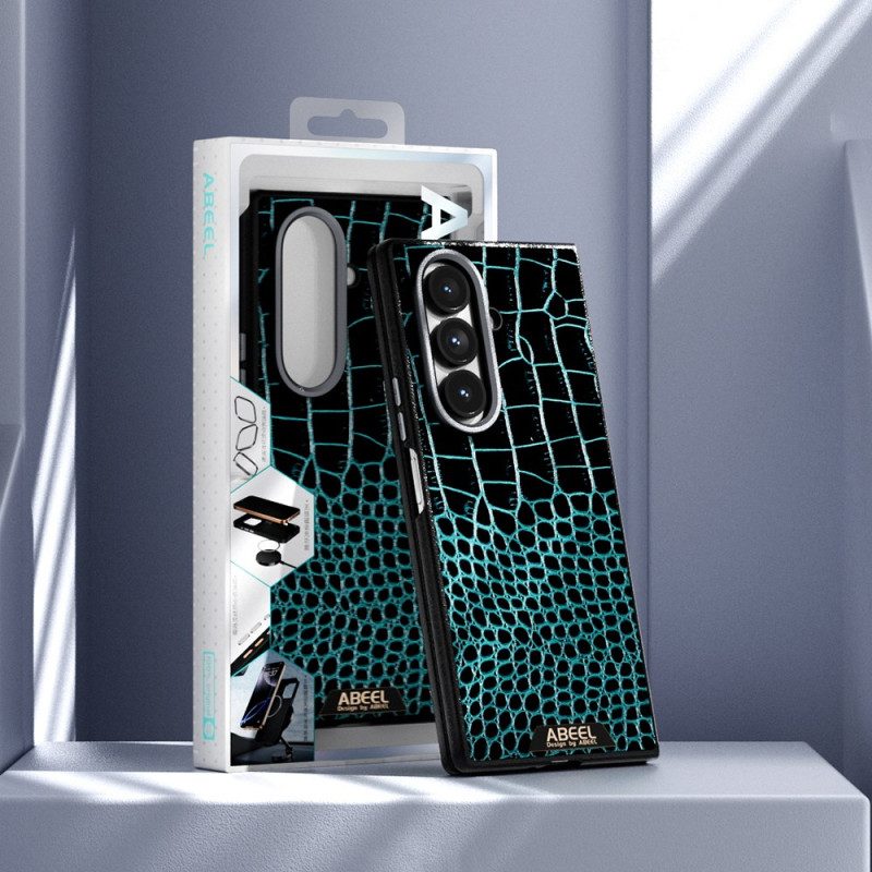 Kuori Samsung Galaxy Z Fold 7 Magsafe-yhteensopiva Krokotiilikuvioinen Abeel