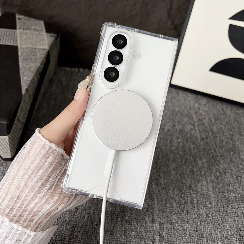 Kuori Samsung Galaxy Z Fold 7 Magsafe-yhteensopiva Läpinäkyvä