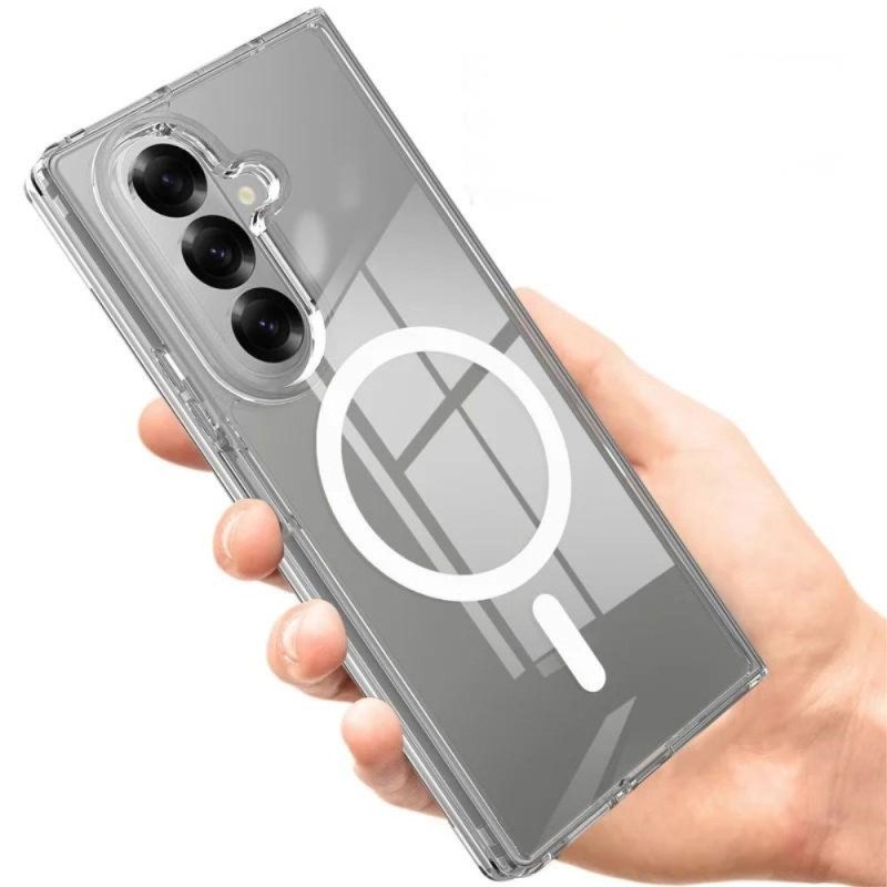 Kuori Samsung Galaxy Z Fold 7 Magsafe-yhteensopiva Läpinäkyvä