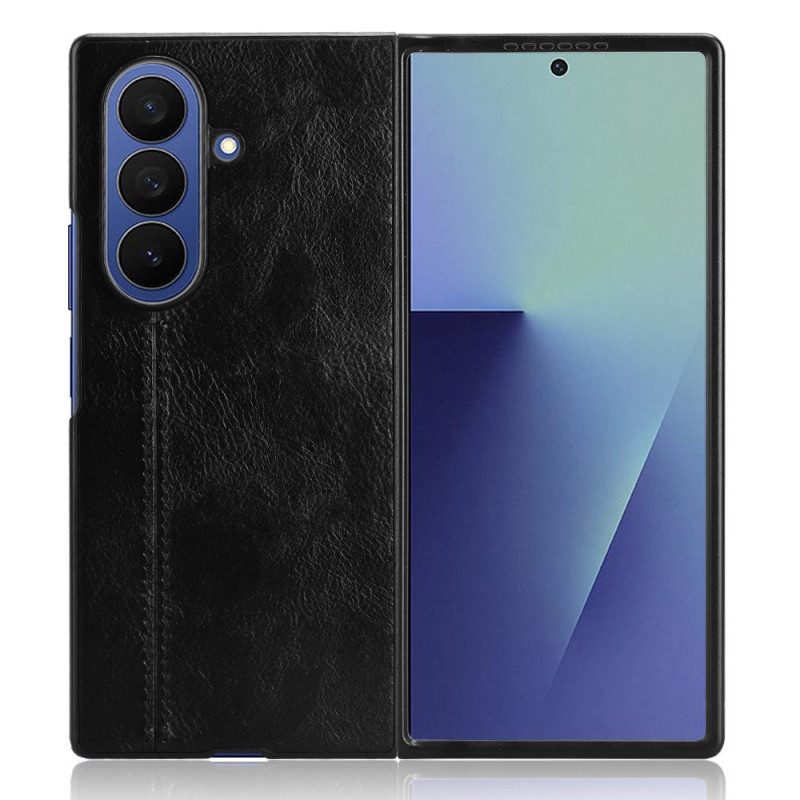 Kuori Samsung Galaxy Z Fold 7 Nahkakuvioinen Couture-malli
