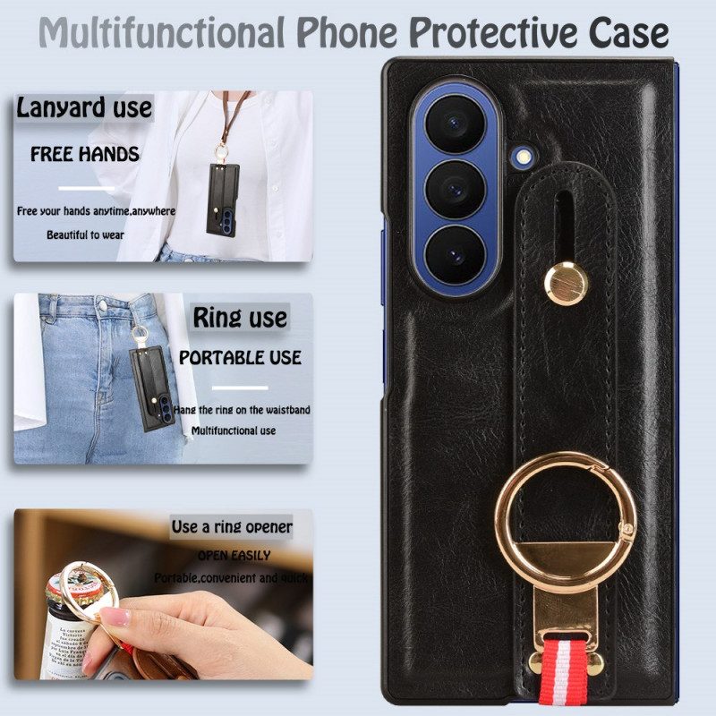 Kuori Samsung Galaxy Z Fold 7 Rannehihna Ja Jalusta