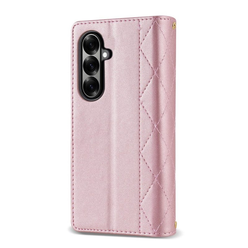 Nahkakotelo Samsung Galaxy Z Fold 7 Pehmustettu Olkahihnalla Ja Kaulanauhalla