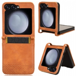 Case Samsung Galaxy Z Flip 7 Fe Puhelinkuoret Retrotyylinen Nahkatyylinen Korttikotelo